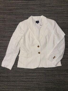 ‼️NEW J. Crew Schoolboy White Linen Blazer Petite 8P